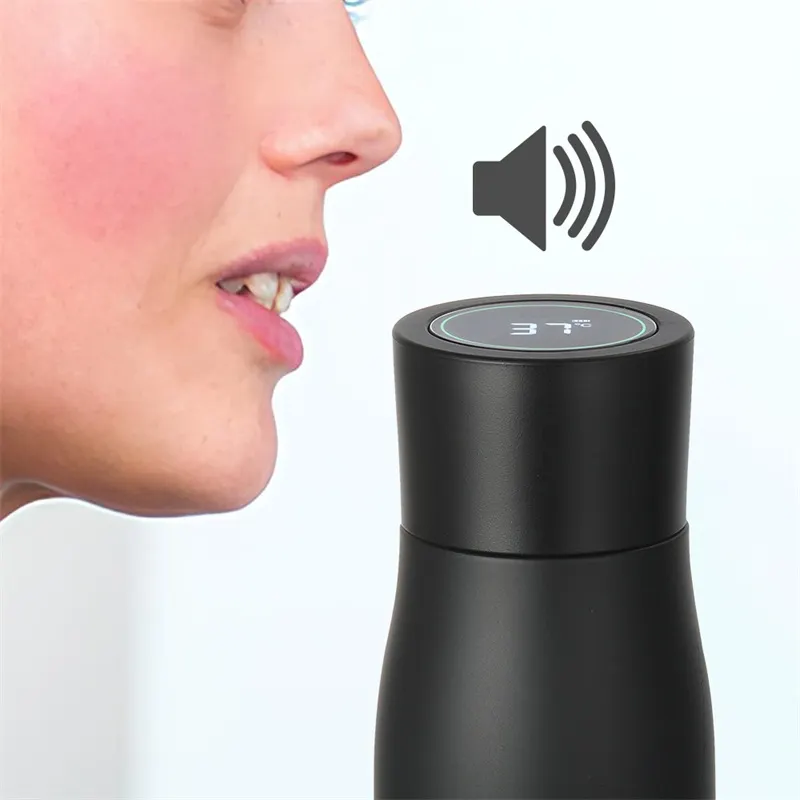 Smart water bottle integrated with voice and AI assistant