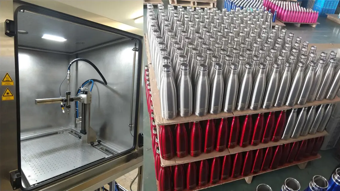 Stainless steel water bottle salt water test